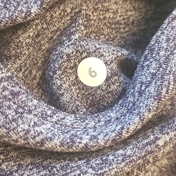 Lululemon "Skinny Will" drawstring leggings in heathered purple, size 6. - Picture 14 of 14